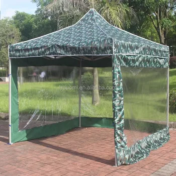 Wholesale large fixed Outdoor Folding 10' x 10' canopy tent gazebo with walls and window