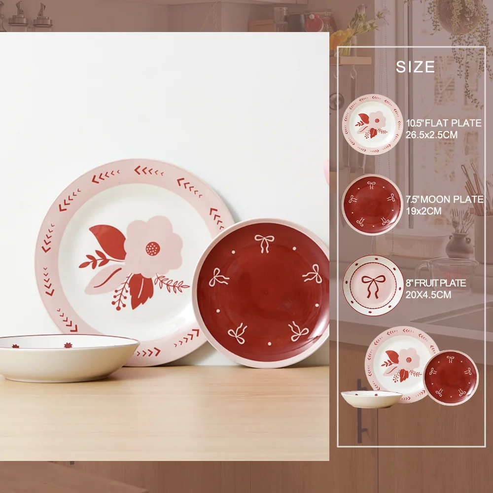 Wholesale Custom Made White Porcelain Ceramic Plates in Various Sizes Suitable for Household  Dishwasher Microwave Safe
