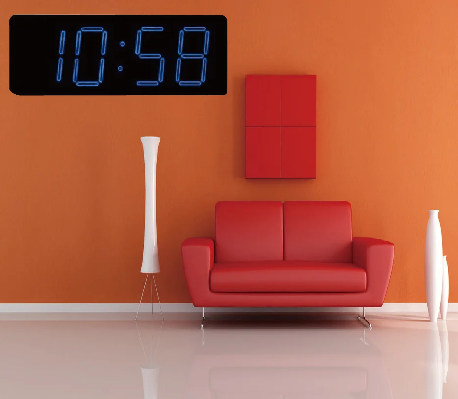Giant 8 Inch Digital Wall Led Clock With Remote Control Buy Led Wall