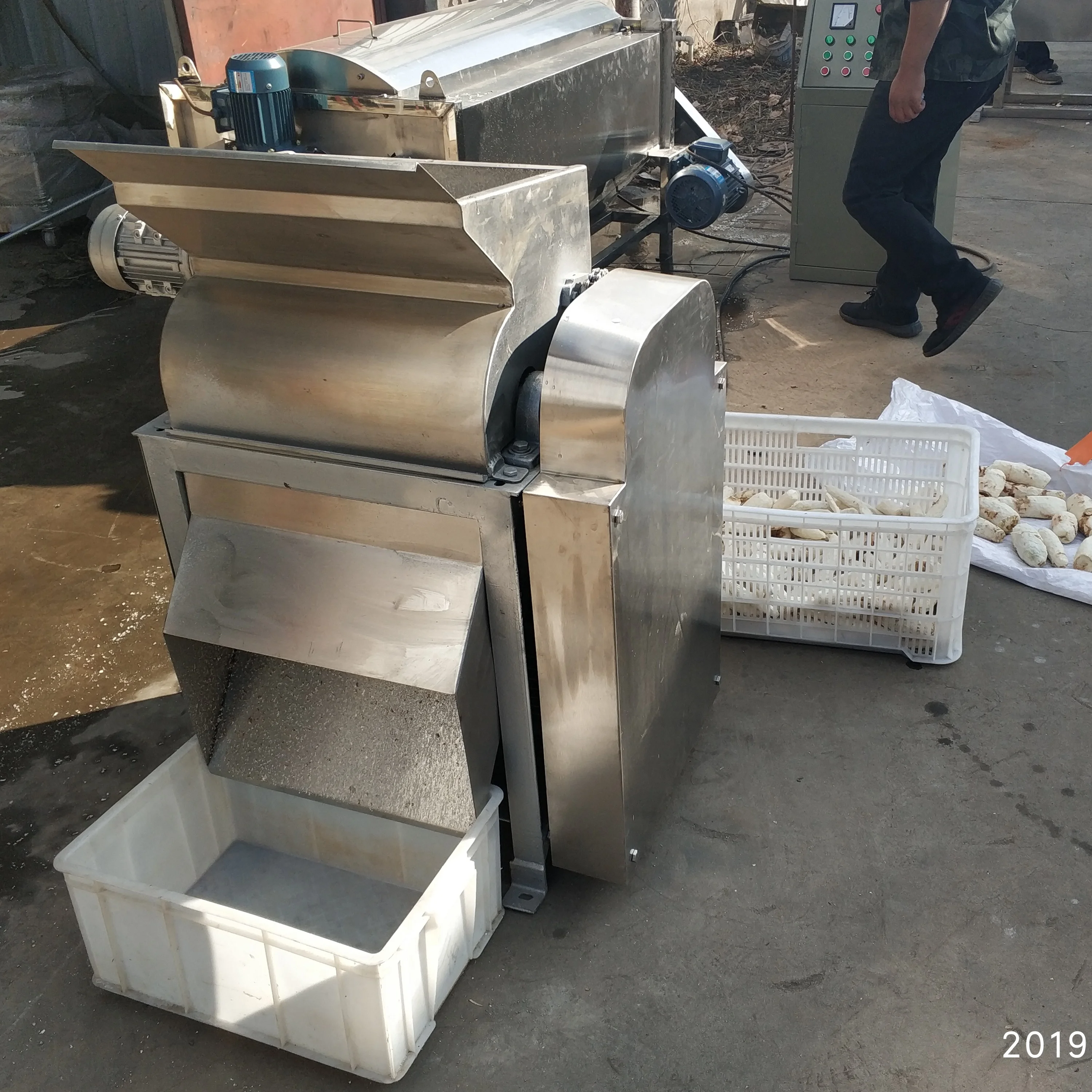 Small Capacity Stainless Steel Cassava Grating Machine