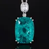 Emerald pendant with Chopin chain
