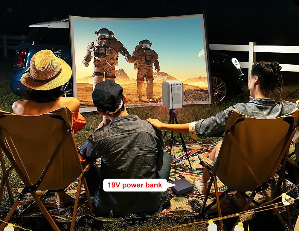 Touyinger H6 Pro Portable Projector - Smart Android 3D HD