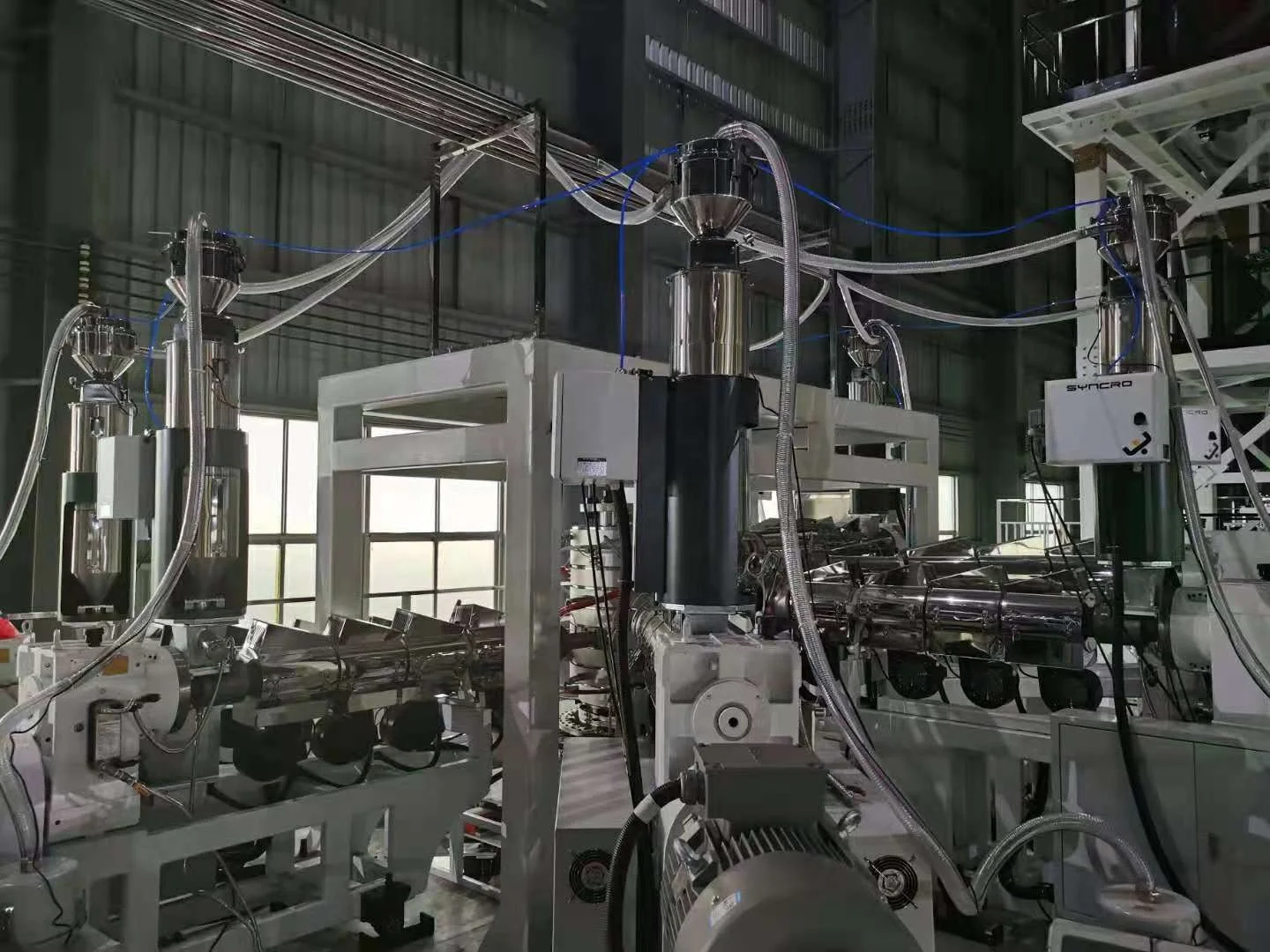 OEM Customized 7 Layer Down Blowing High Obstructive Blown Film Extrusion Machine