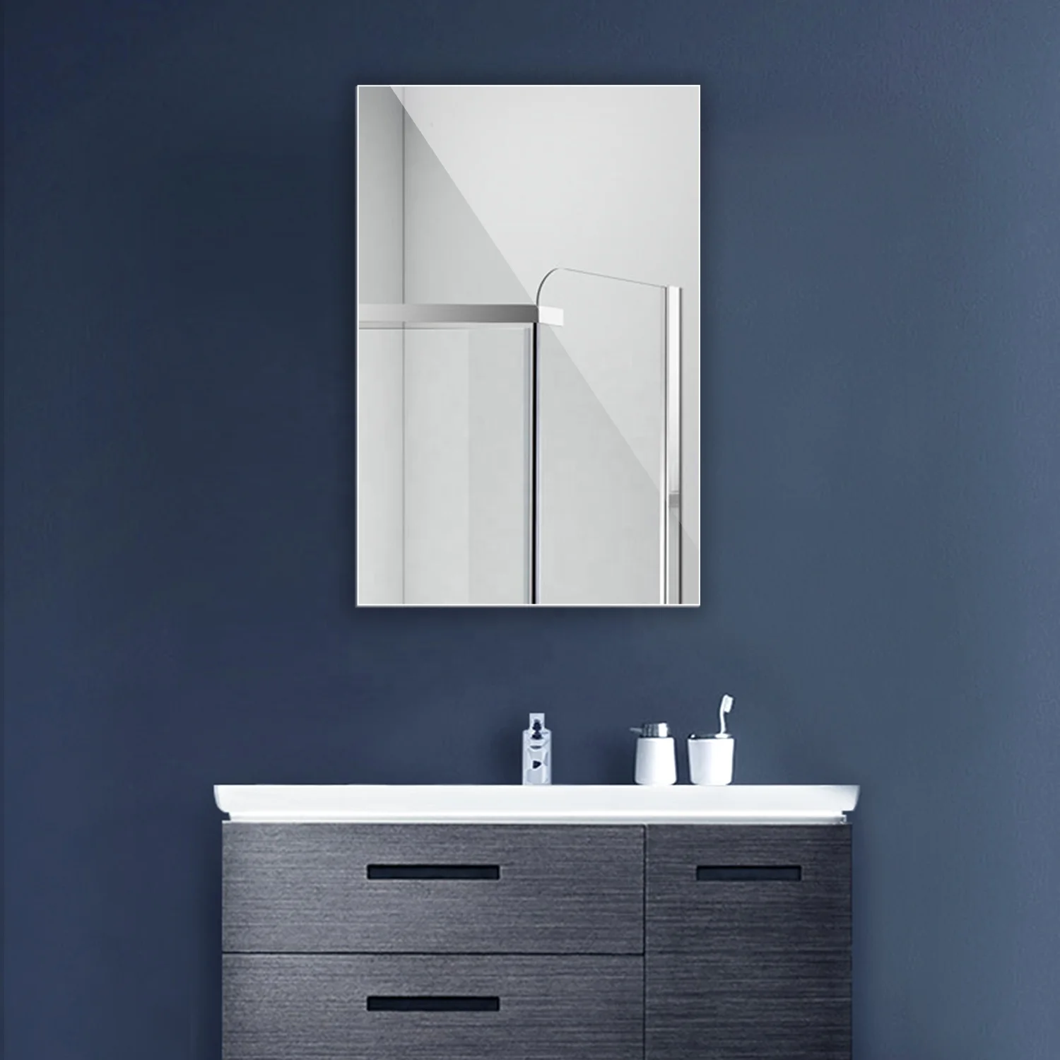 Stainless Steel Mirror Wall Mounted Storage Bathroom Mirror Buy Bathroom