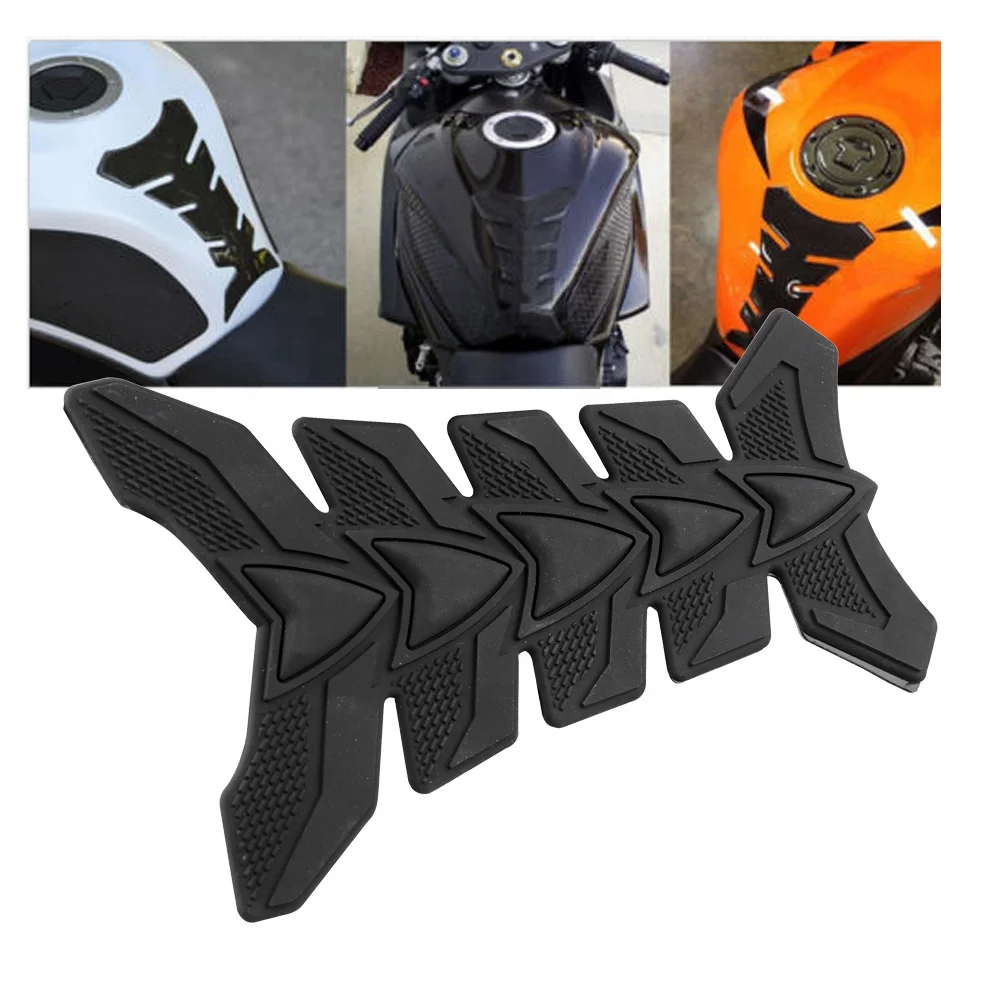 Trichtu Mount Motorcycle Tank Traction Side Pad – Union Jack Black, Universal Fit (2 Pcs)