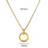 Catena con fibbia a molla dorata a-15mm
