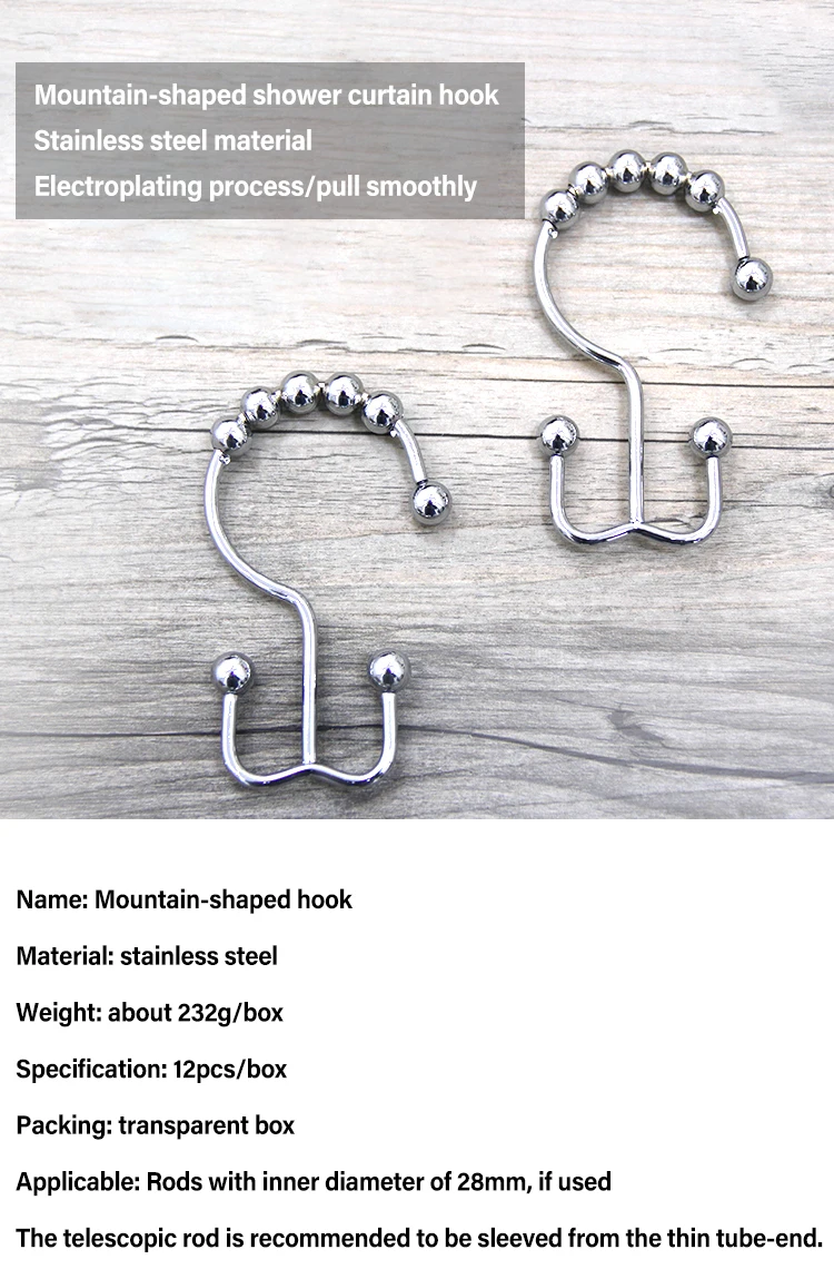 Anti Rust Bathroom Accessories Double Head Holder Stainless Steel