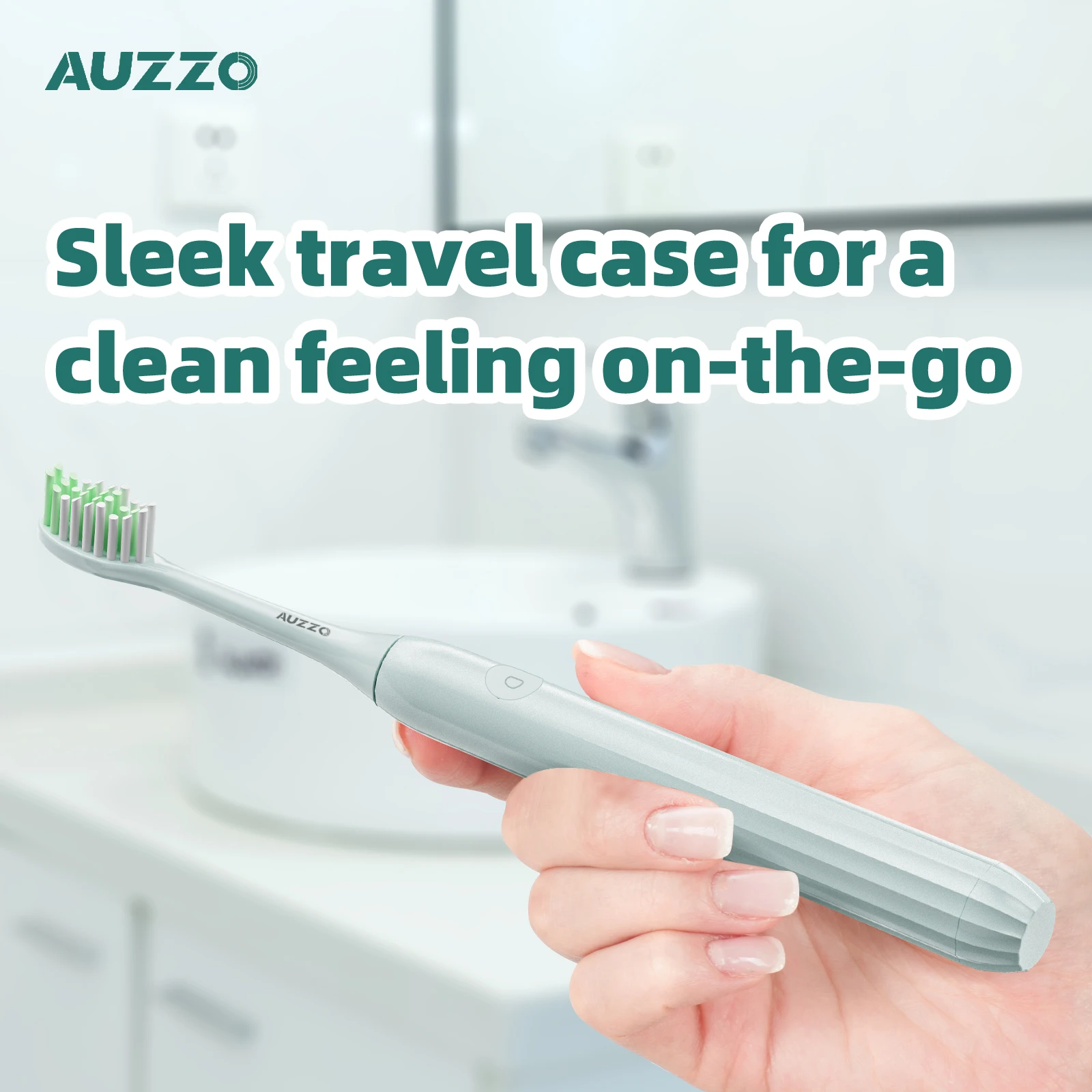 AUZZO al por mayor eficaz limpio cepillo eléctrico Delgado ligero
