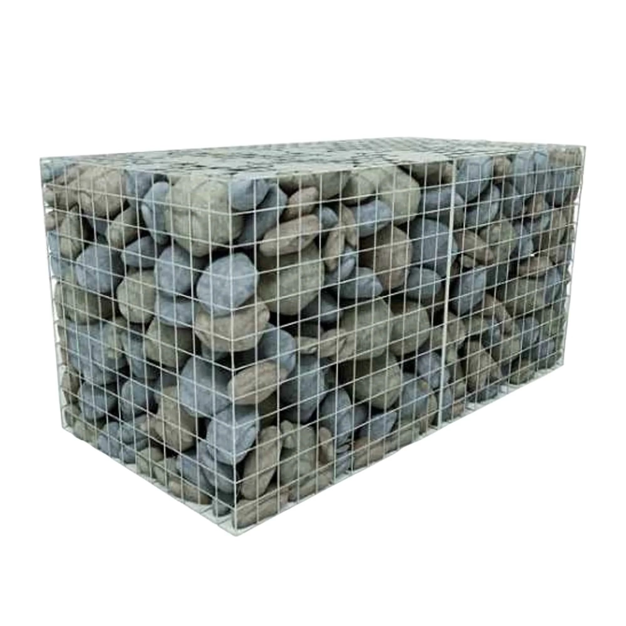 1mx1mx1m Galvanized Steel Gabion Baskets Welded Wire Cloth Mesh with Hexagonal Hole Shape Cut-to-Order Features