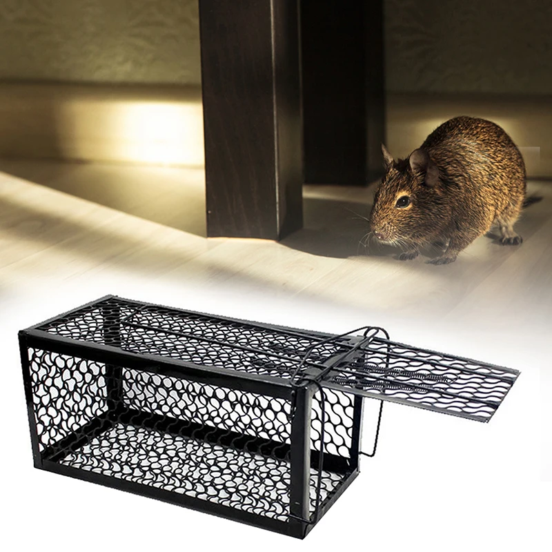 Safe Firm Humane Reusable Plastic Rodents Trap Household Mouse Catcher  Smart Self-locking Mousetrap for Indoor Outdoor Garden