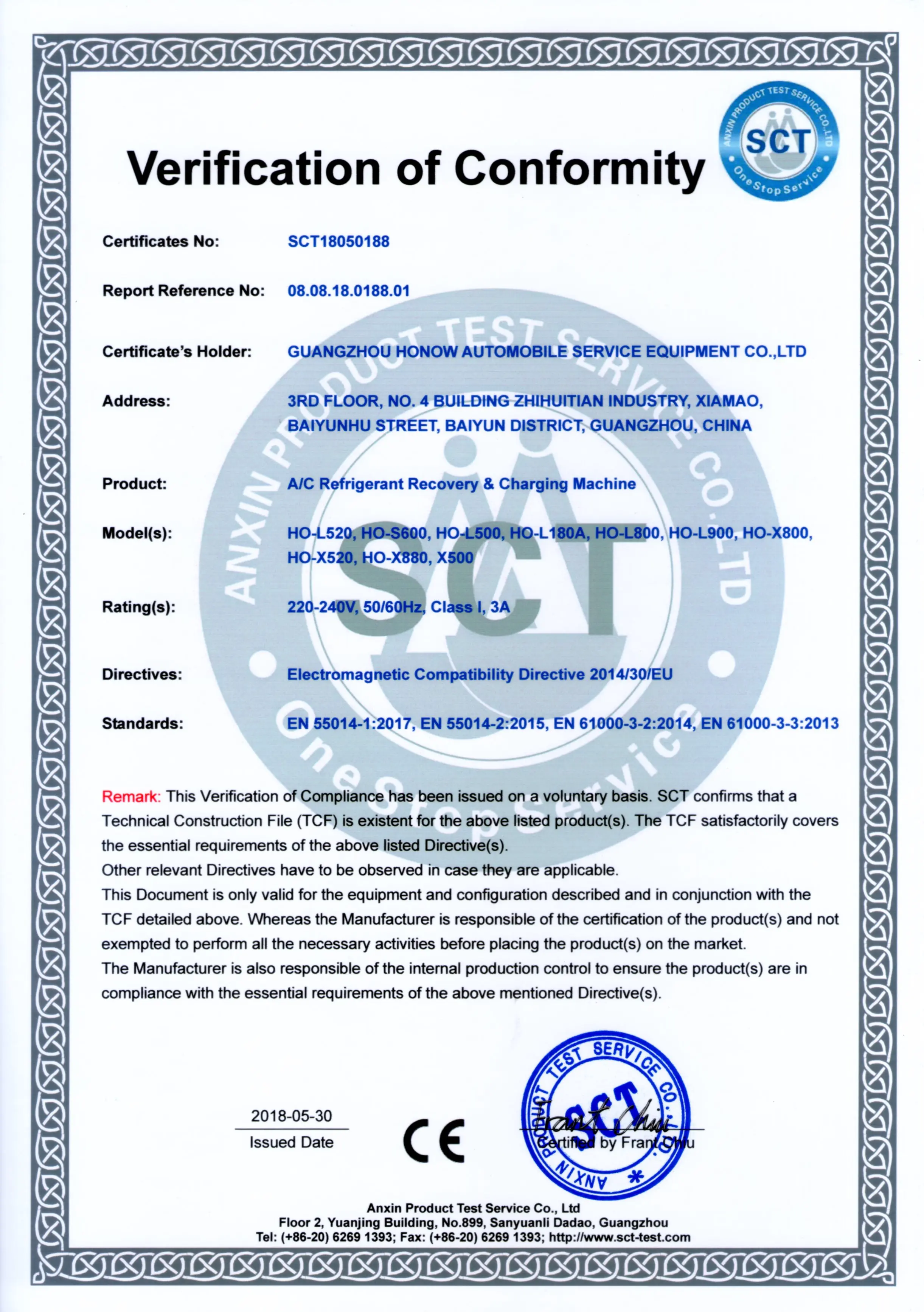 CE Certificate