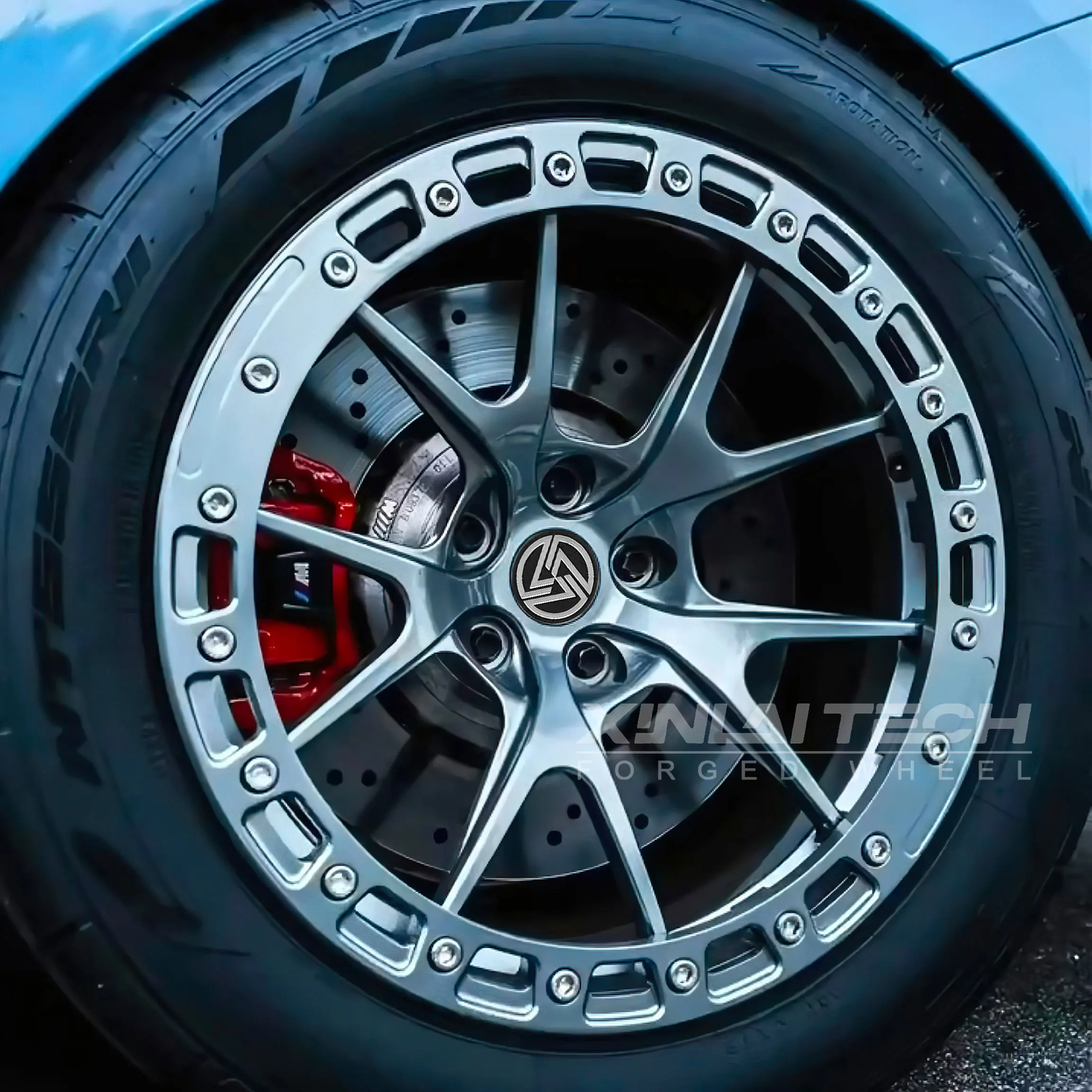 XL 17X10.5 Aluminum Racing Car Beadlock Forged Wheels for BMW Benz Audi Corvette Supra Offset 40 PCD 5X112 - Image 5