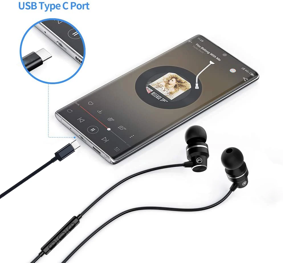 Dairle Built-in DAC Digital Type C Earphones for Pixel