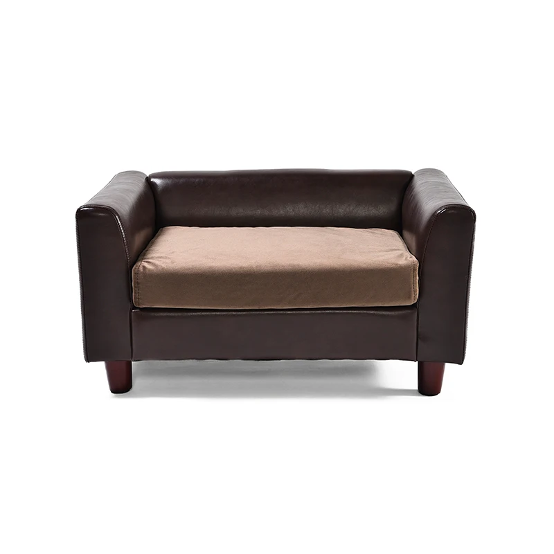 High Quality Modern Pet Couch Lounging Bed Furniture Luxury Pu Leather
