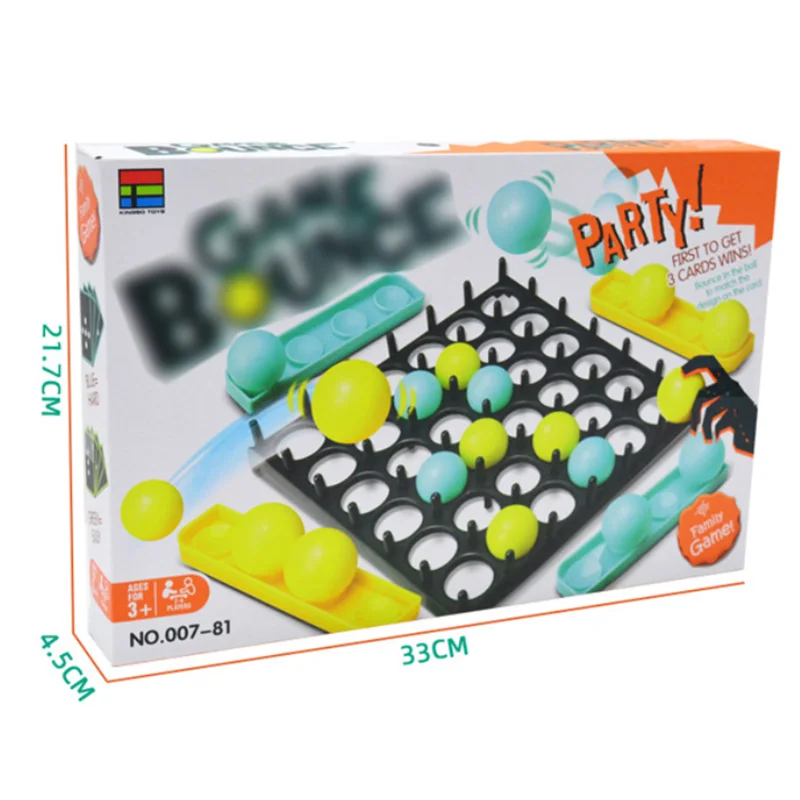 Wooden 4 in a Row & Bounce Ball Games,Two-in-One Four in a Row Game and Bounce Ball Party Game, Bounce Off Game for Friends and Family