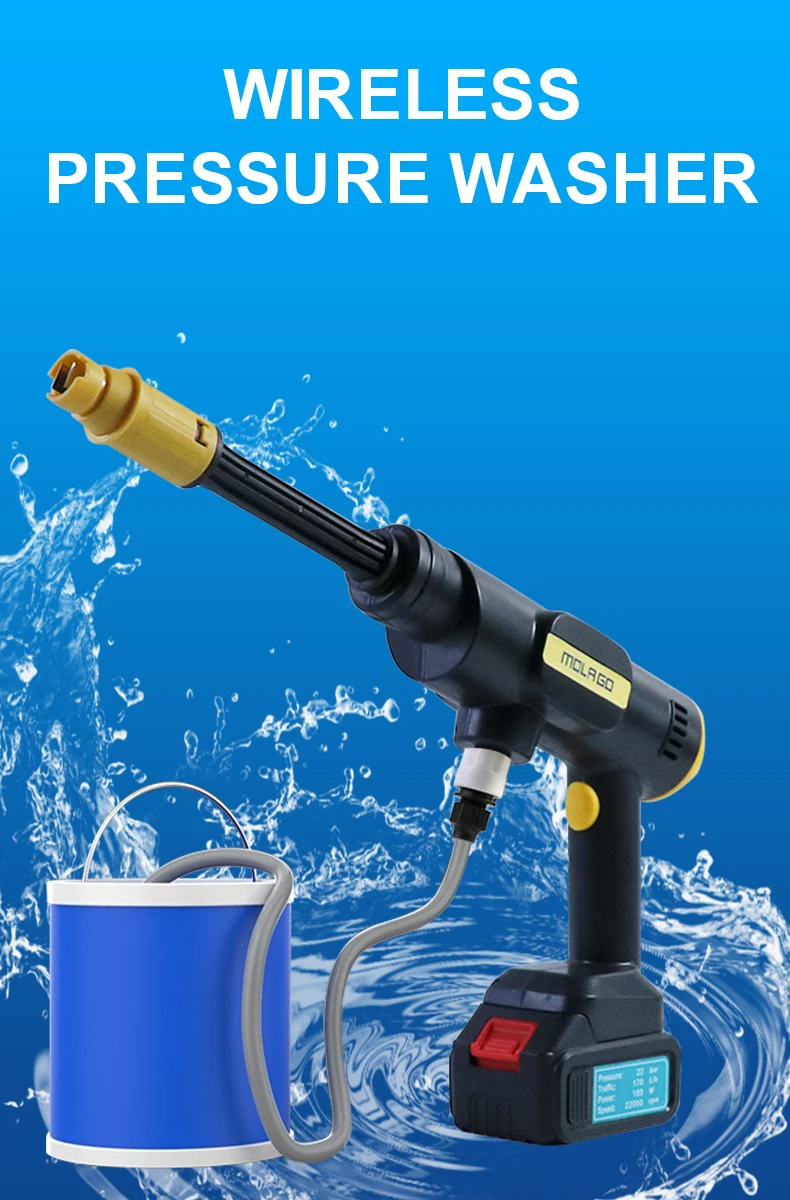 Hot Selling 48vf Lithium Electricity Foaming Bike Water Spray Air Gun For Car Wash With Low