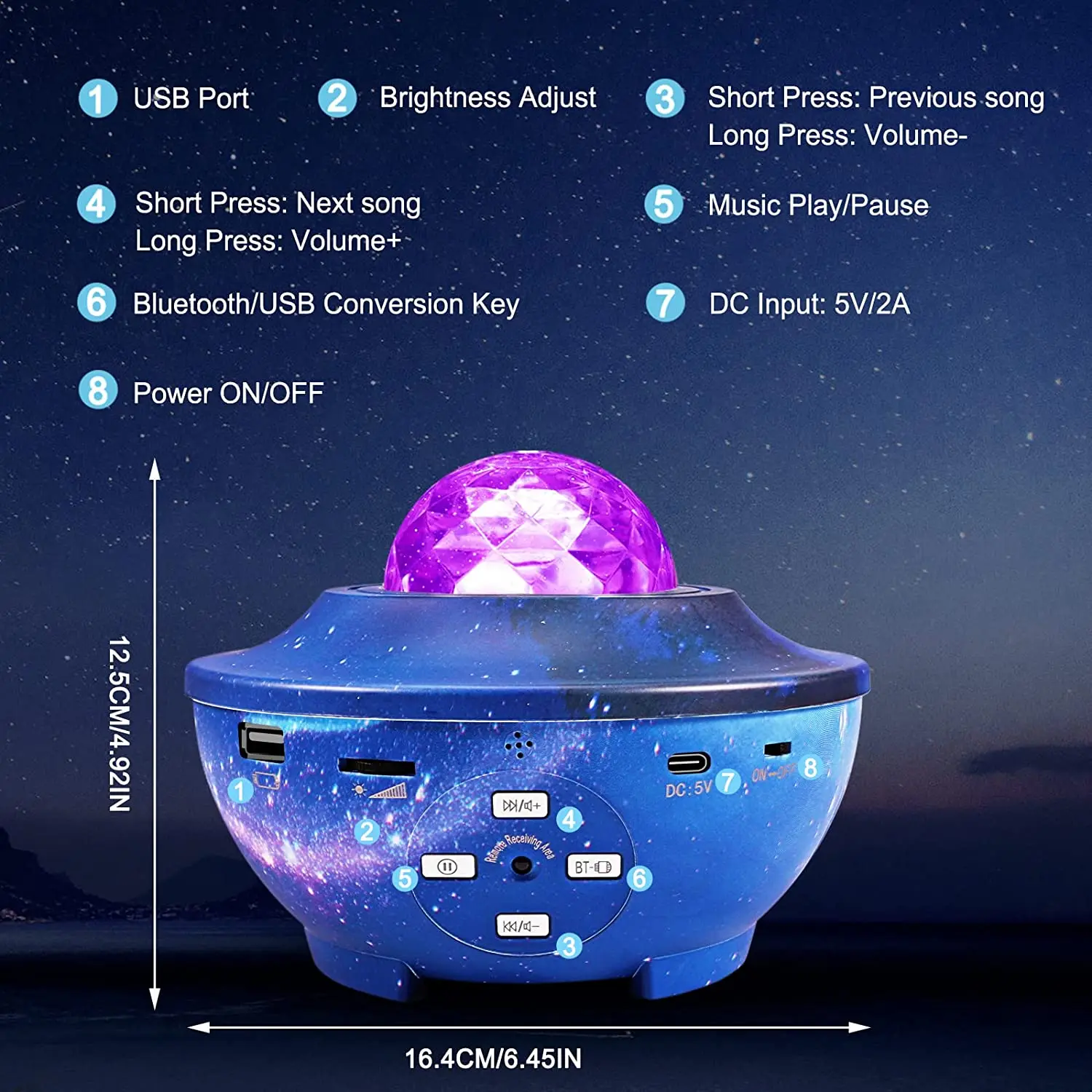 Smart Projector Starfish 新品 Smart Star Projector Nebula - Illuminate Kids' Dreams