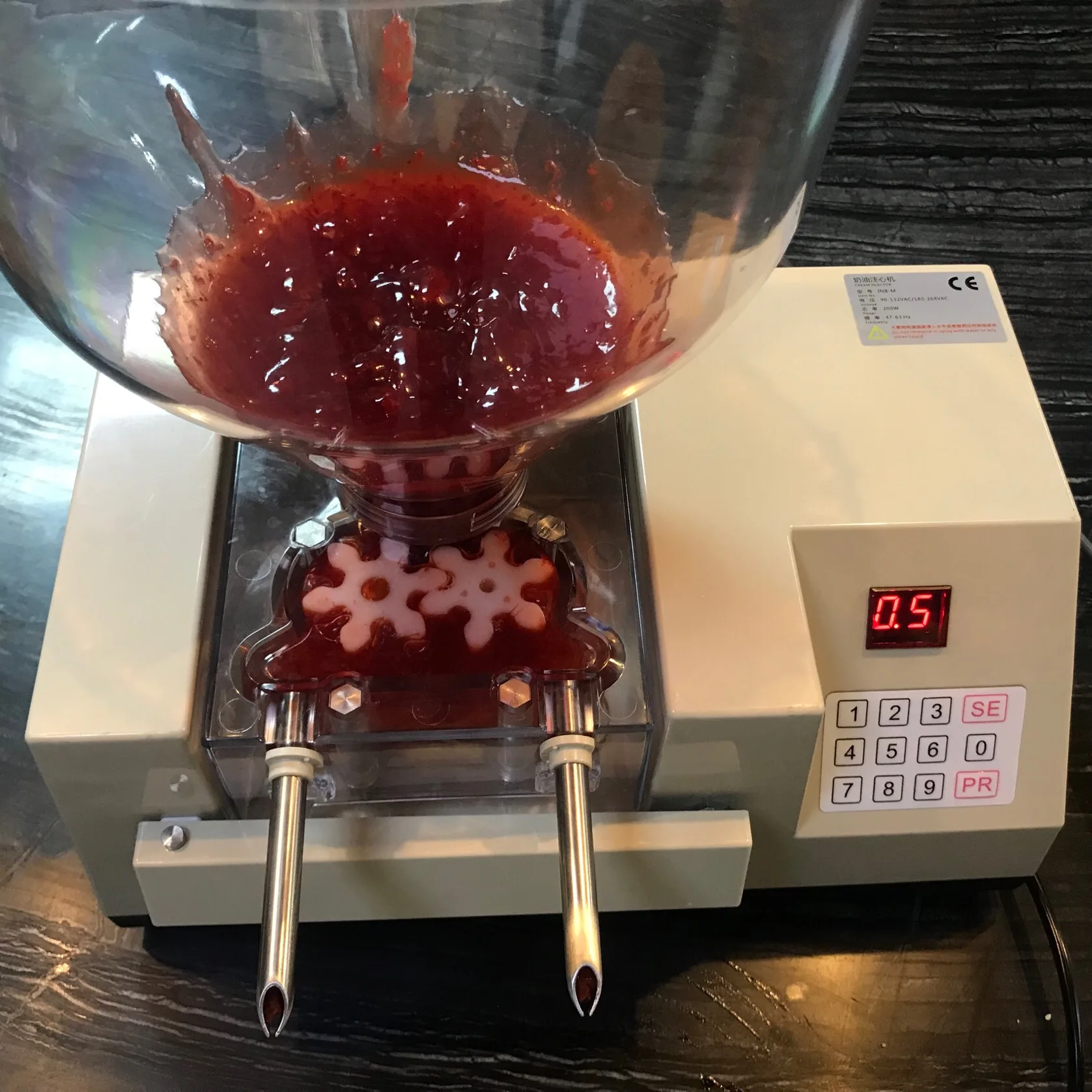 Commercial Jam Injector Semi Automatic Mini Jam Filling Cake Injector