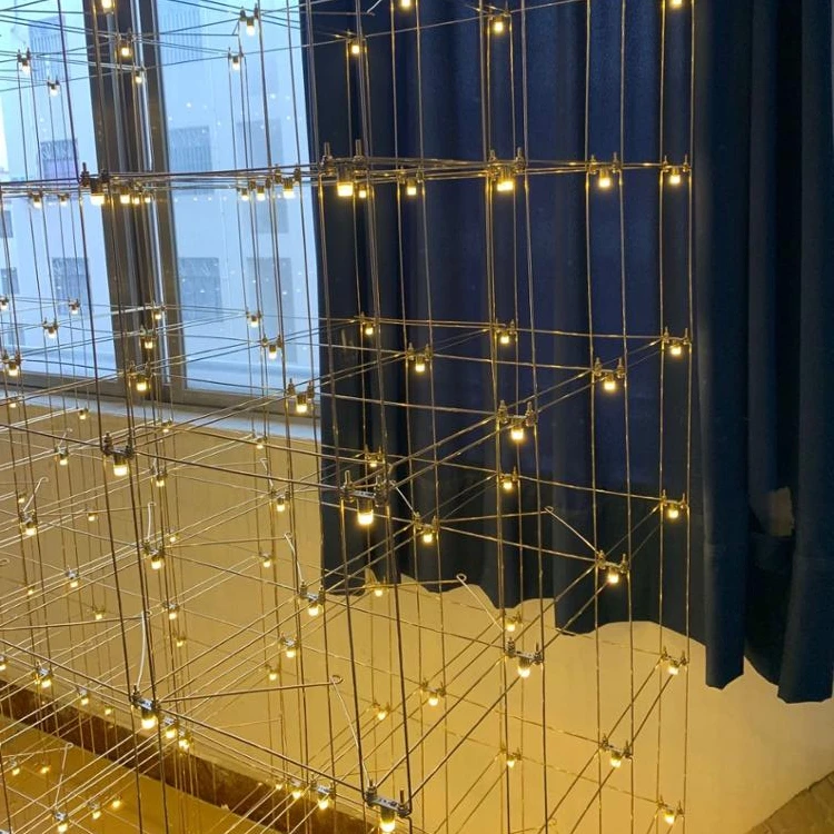 ECOJAS Good Quality Custom Creative Large Decorative Engineering Chandelier Lights for Sri Lanka Hotel