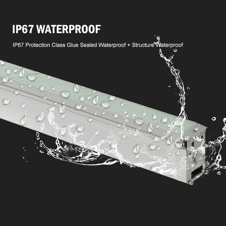 Высокомощное Наружное Декоративное освещение IP67, водонепроницаемое линейное освещение, Алюминиевая СВЕТОДИОДНАЯ настенная шайба