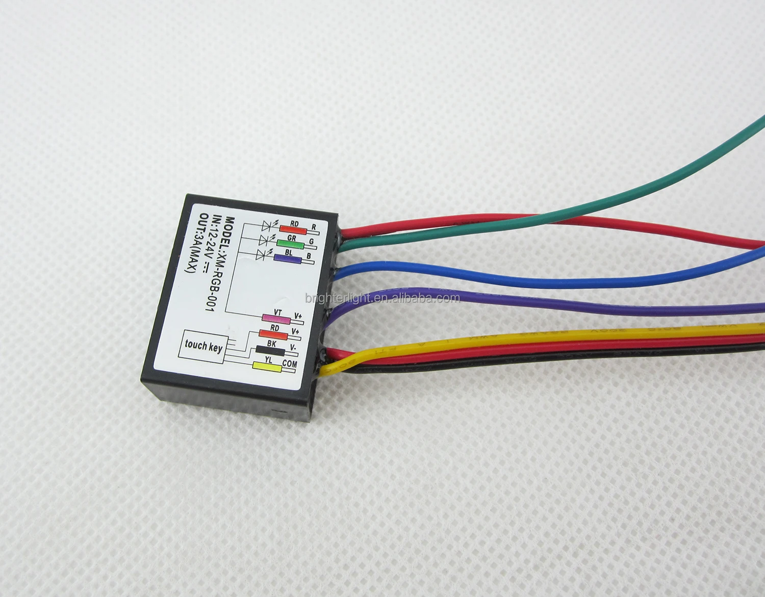 Mirror Touch Sensor Switch With Rgb Led Light Controller 12v 24v 3