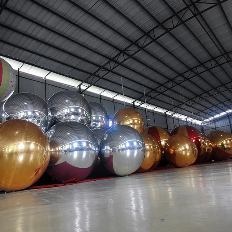 China Factory Custom Large Inflatable Disco Mirror Balloon,inflatable Mirror Ball for Advertising
