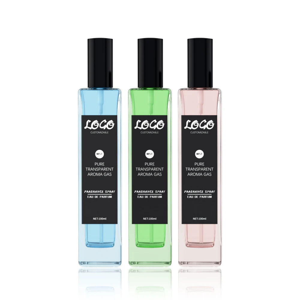 High Quality 10ml 15ml 30ml 50ml 100 ml Luxury Empty Frosted clear Black Glass Spray Perfume Bottle
