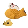 Aimant de réfrigérateur avec chat et poisson