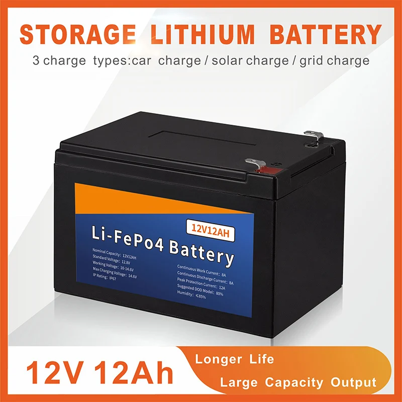 High Quality Best Lithium Ion Battery Pack 30ah 50ah 100ah 200ah 12v 24v Golf Cart Lifepo4 Battery with Waterproof case