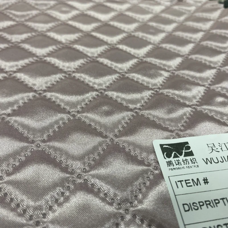 Ultrasonic&normal Quilting Fabric with Padding Non-woven Fabric Customized Polyester Nylon Cotton Rayon Viscose Bonded