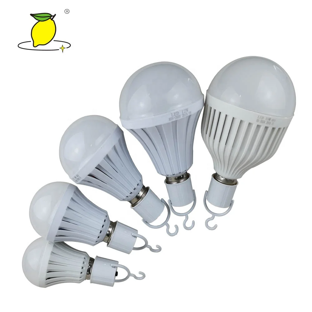 Novelty Intelligent 7W LED emergency led rechargeable light bulb