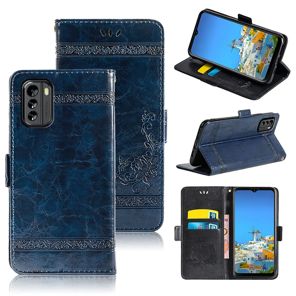 PU Leather Mobile Phone Case with Business Style Credit card Holder Cover For Nokia C32 C22 C12 Laudtec supplier