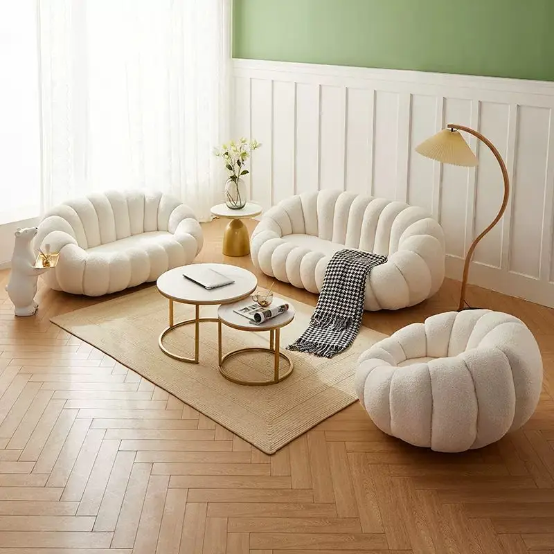 Boconcept Aesthetic Cream White Lazy Pumpkin Sofa