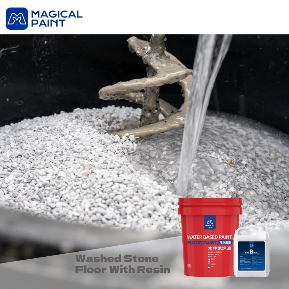 Resin Bound Kit Epoxy Car Parking Resin Bound Aggregate Premix Pre Mixed Washed Stone for Floor Resin Wash Stone Floor