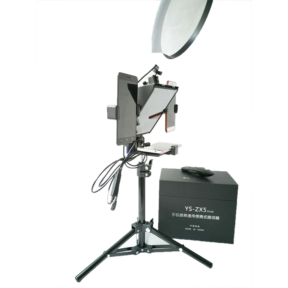 テレプロンプター YISHIポータブルZX5Plusスマートフォンテレプロンプター