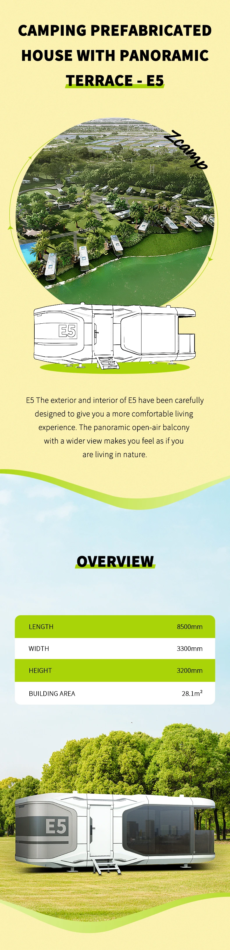 Zcamp E5 Container Homes Luxury Container Home Prefab Portable