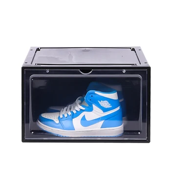 Transparent plastic shoebox, stackable shoebox, transparent sneaker bag