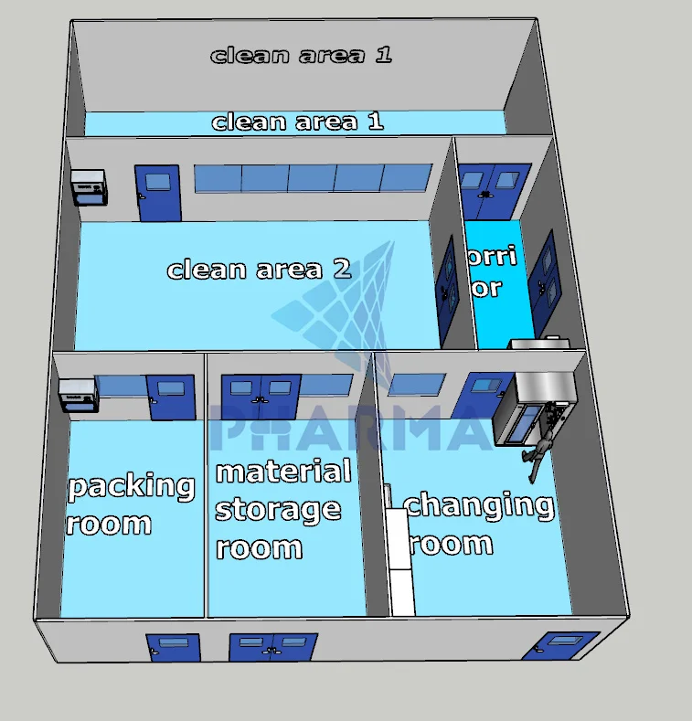 product-Modular Clean Room With High Quality Air Shower-PHARMA-img-3