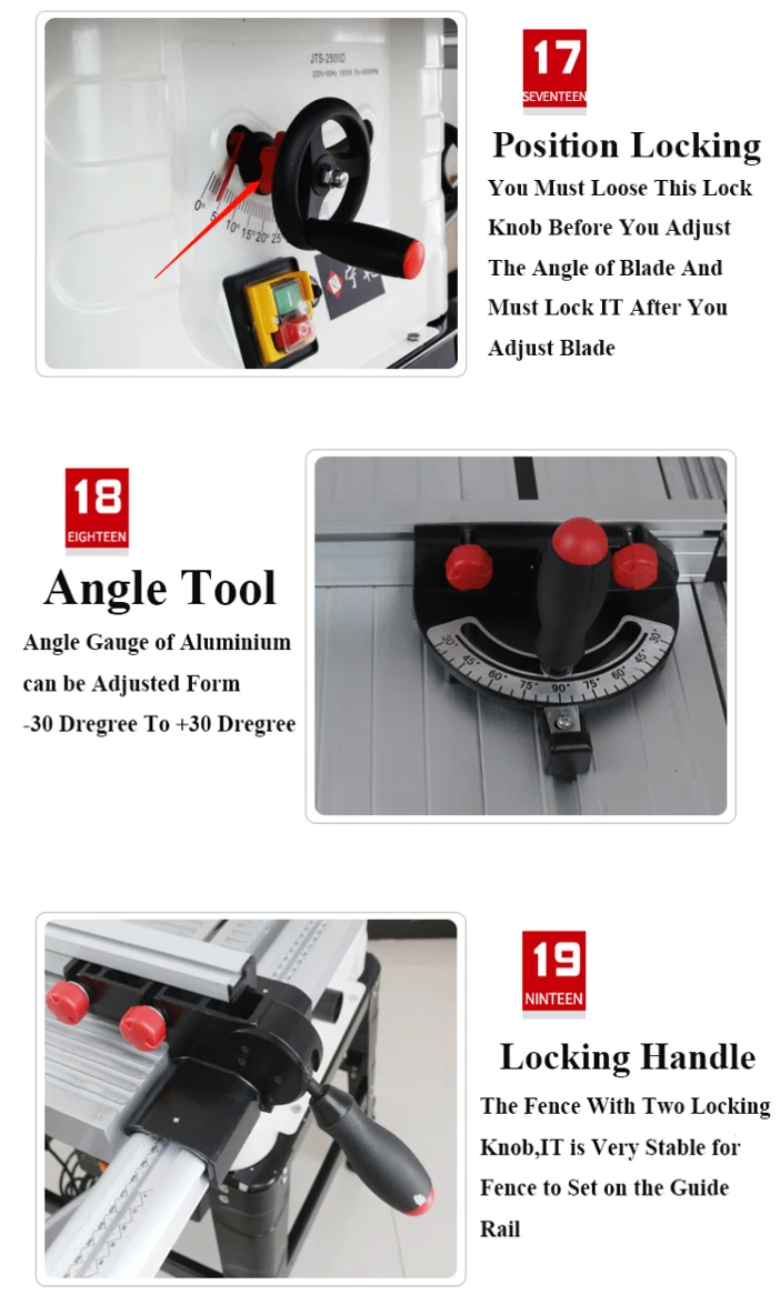 10 Inch Wood Sliding Table Saw Mitre Saw Machine Dado Multifunction Woodworking Saw Machine