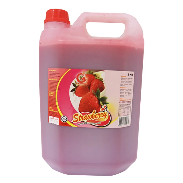 Hot Selling Halal Malaysia Product Concentrated Strawberry Juice 5kg For F B Buy Concentrated Strawberry Juice Fruit Juice Concentrate Juice Concentration Concentrate Juice Date Juice Concentrate Beverage Juice Strawberry Juice Delicious Juice