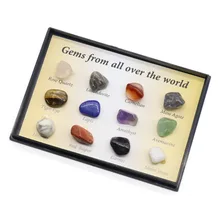 Quartz Crystal Mineral Specimen Ore Samples Natural Stone Collectible Raw Gemstones 12pcs