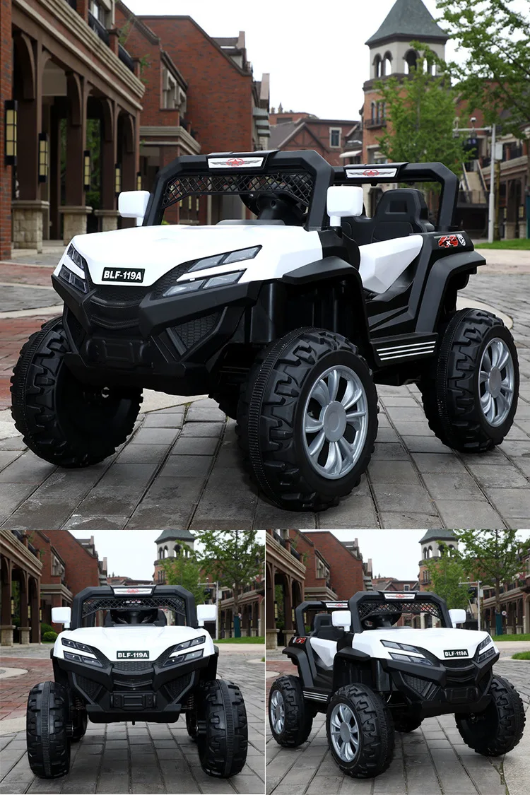 Children's electric four-wheel remote control toy car can sit adults new electric remote control off-road vehicle