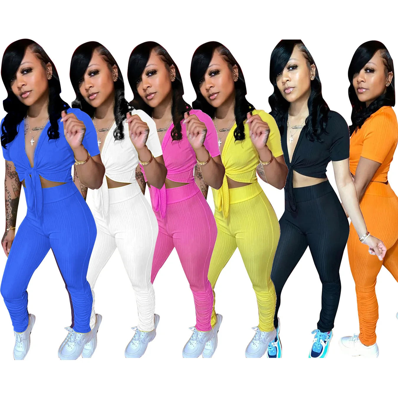 Top\u0026trousers Tracksuit Set For Women 