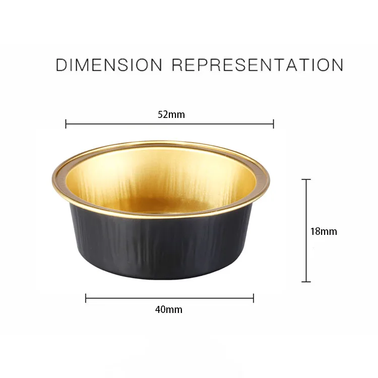 product 25ml 08oz foil cup disposable aluminum foil food tray  foil container smooth surface storage tray freezer safe foil container-4