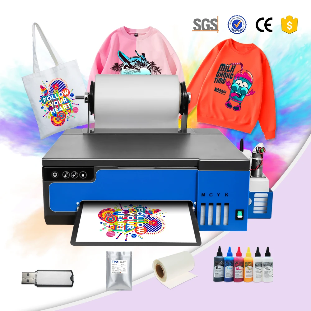 Easy to Operate  Dtf A4 Printer Tshirt Printing Machine Dtf Ink  Xp600 Dtf Printer with Oven and Heat Press Machine