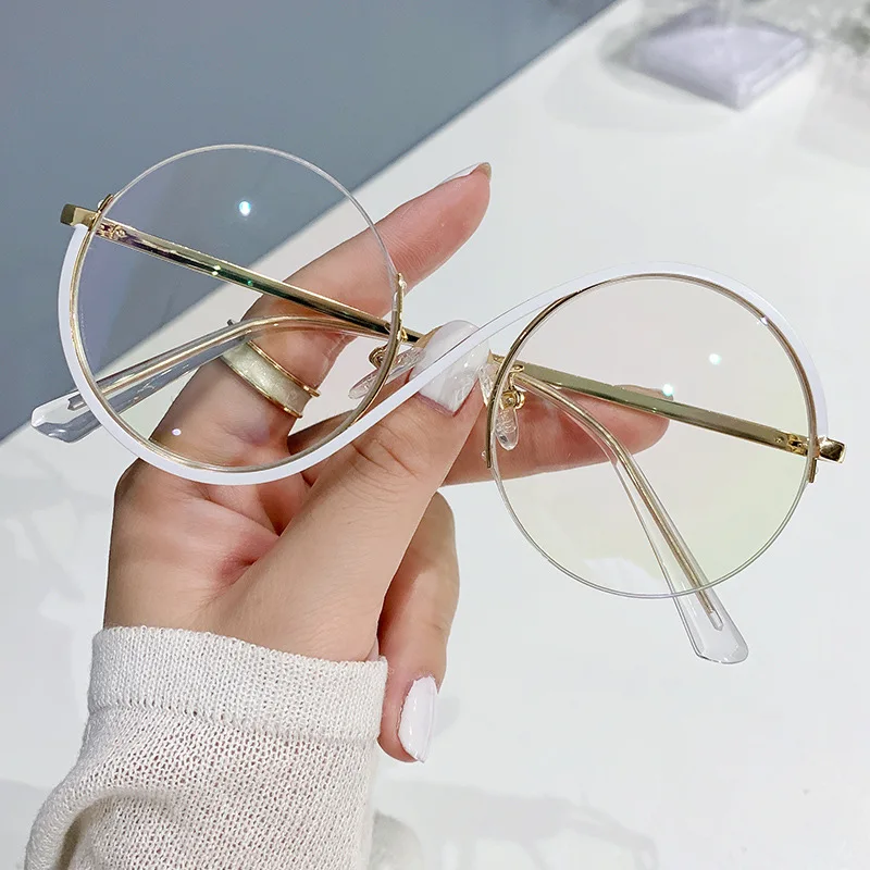 2024 New Design Optical Frame Round Computer Glasses Anti Blue Light Latest Optical Frame Design Spectacles Eyeglasses Frames