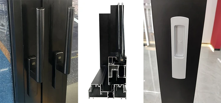 Minglei Aluminium Sliding Glass Doors French Doors Exterior Heavy Duty Sliding Patio Doors factory