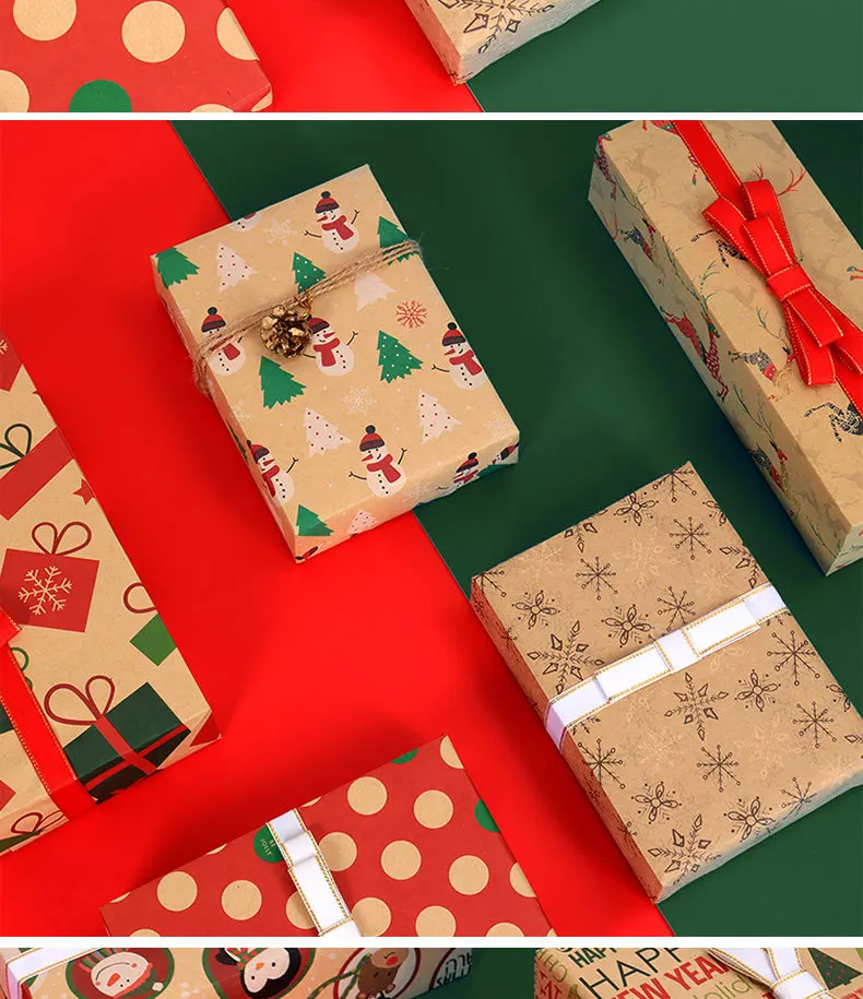 Fashion Color 50*70cm Wrapping Paper Kraft Paper Recyclable Gift