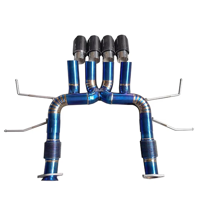 シボレーコルベットc8Z06排気用のパフォーマンスチタンストレート排気