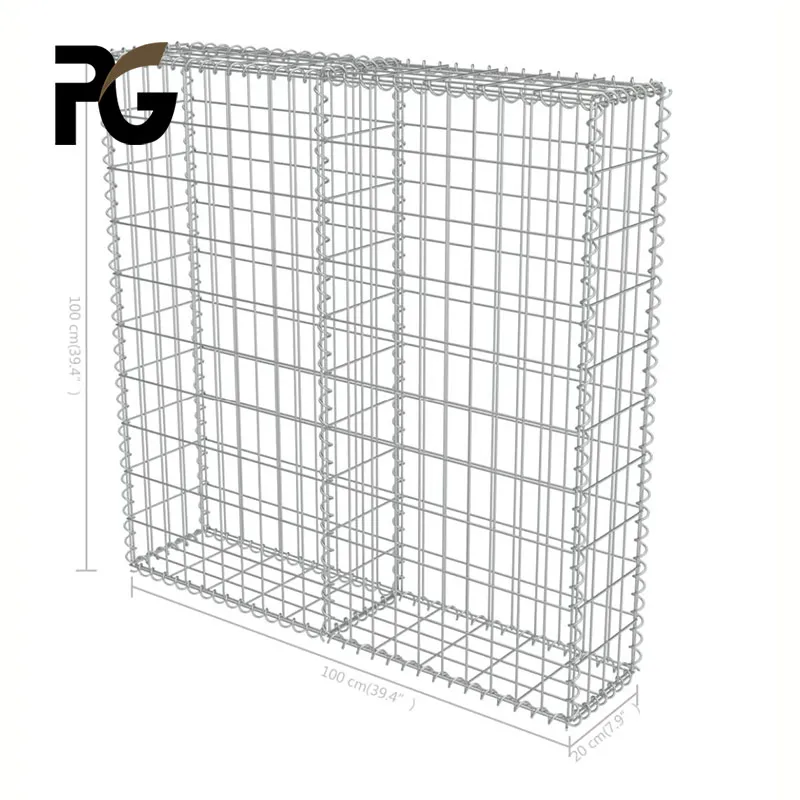 Stone Welded Mesh Gabion Cages  Rock Retaining Wall Gabion for Sale